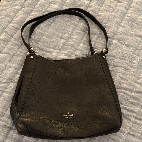 Kate Spade Classic Black Shoulder Bag w/ Wallet - Picture 2 of 13